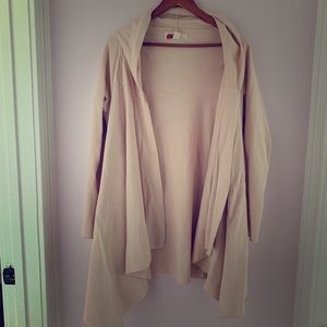 Free people wrap cardigan with hood